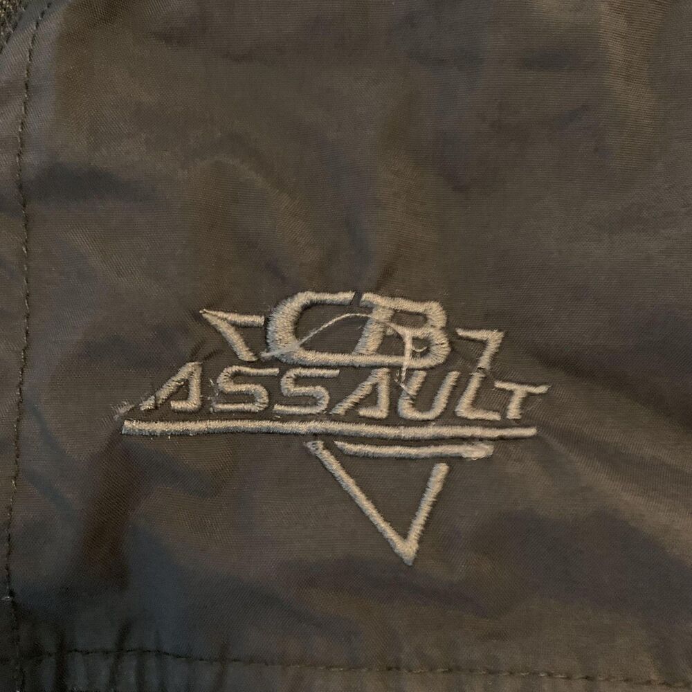 Vintage‎ CB Sports Assault Jacket Mens Medium Black Insulated Parka 80s 90s - Picture 2 of 7